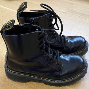 Dr. Martens 1460 Pascal Bex J Black Lace-Up Boots - Size 3